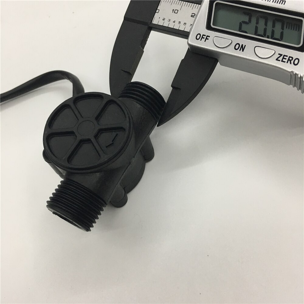 DC4.5~24V YF-S201 G1/2&quot;1-30L/min Hall Water Sea Plastic Flow Sensor Meter NPN Signal