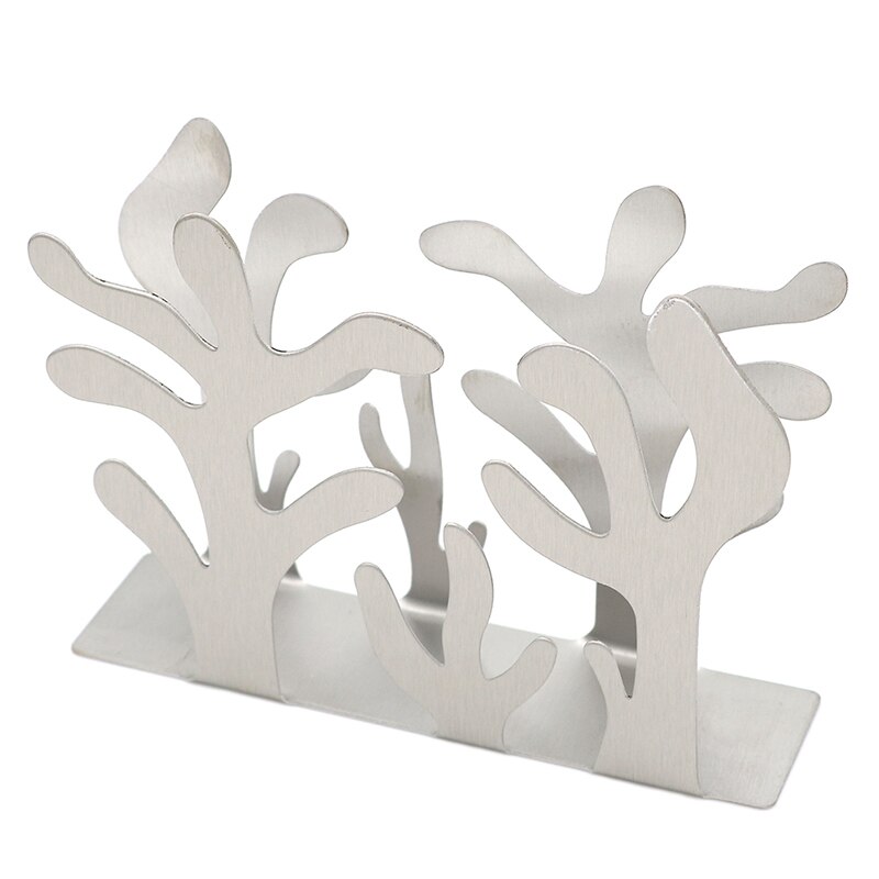 Hult træ metal servietholder papirdispenser tissue rack hvid hjemmefest spisebord dekoration