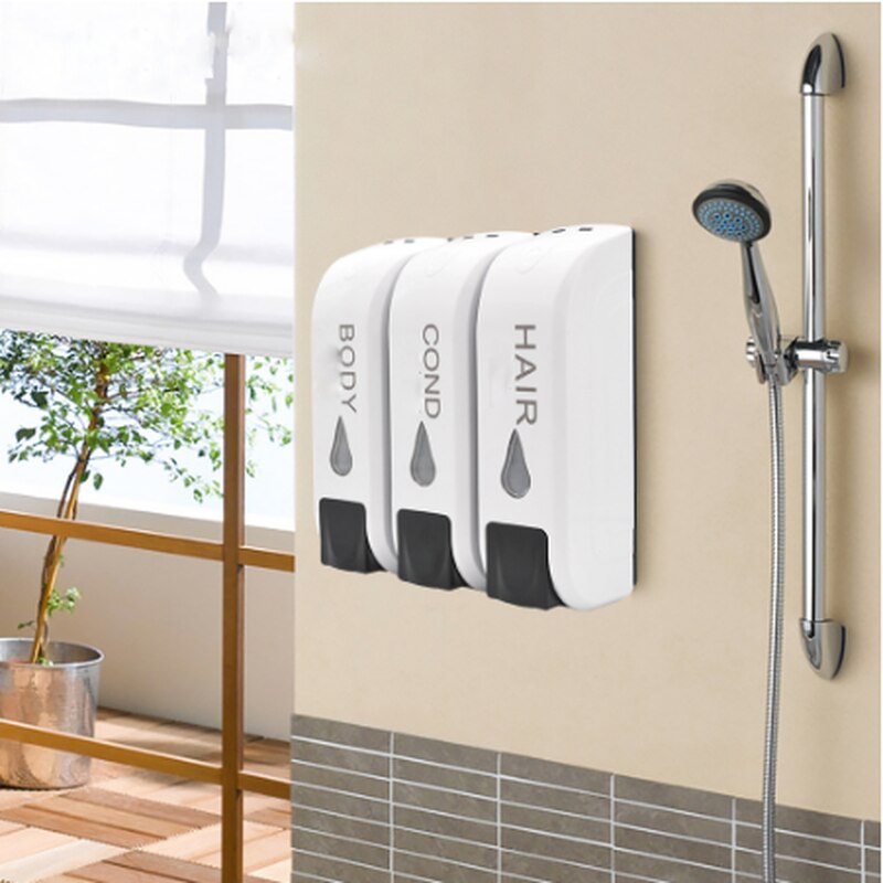 6 Stuks Muurbevestigde Zeepdispenser Houders – Universeel Voor Shampoo En Douchegel