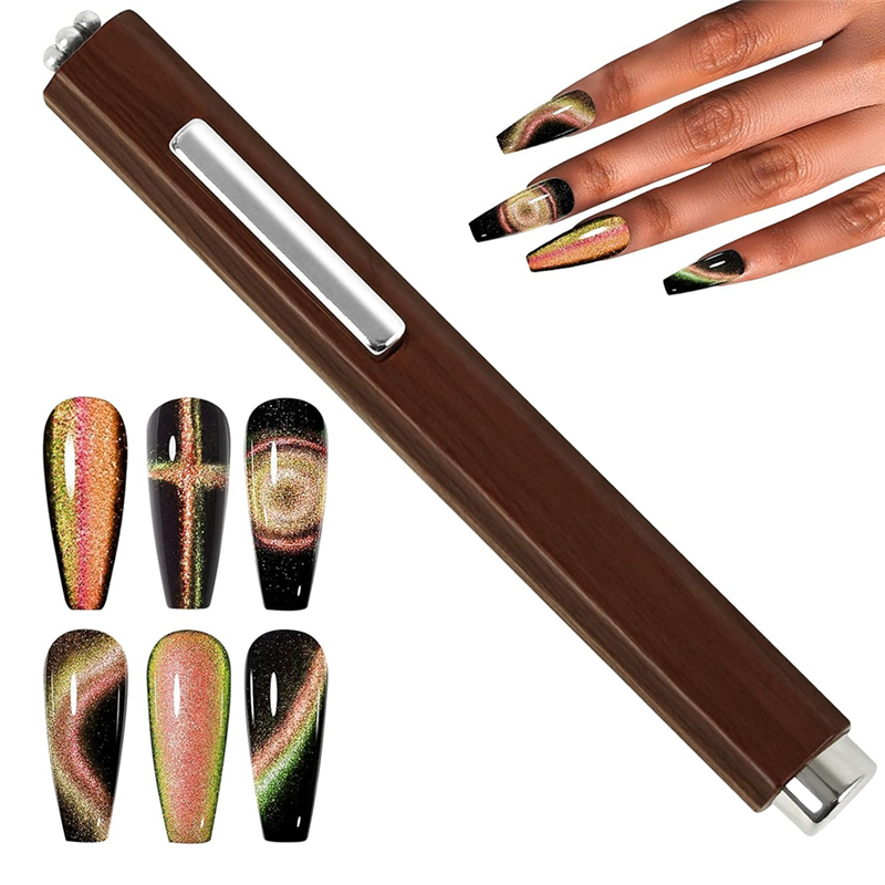 AA20-Kot's oko gwóźdź magnes magnetyczny długopis dla paznokcie Cylindryczny długopis magnetyczny robić domu DIY, salon studio