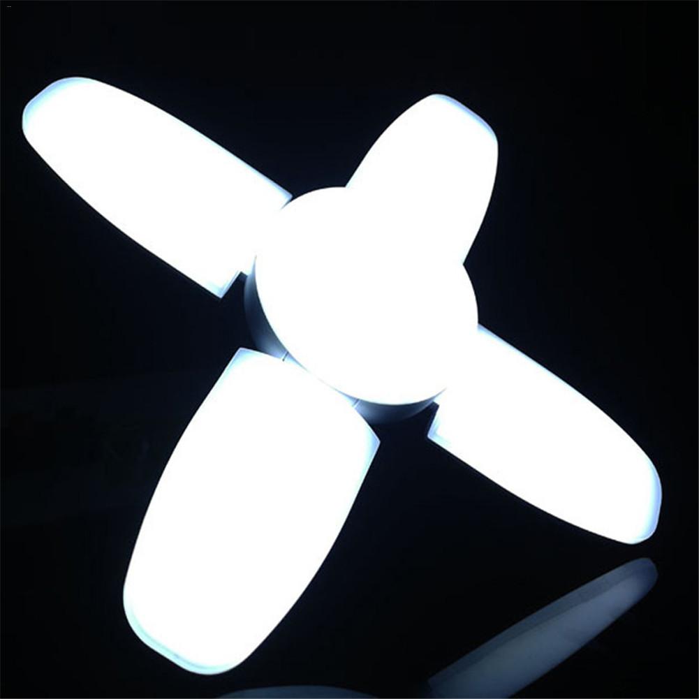 Led folde fire-bladet deformerbare lys  e27 60w garage loft led lys hjemmebelysning ultra lys lager industri