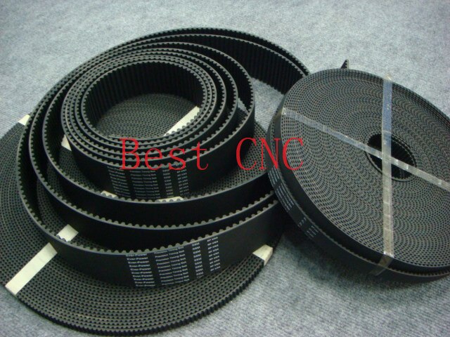 6meters HTD 5M timing belt width 9mm 12mm 15mm Arc tooth pitch 5mm Synchronous rubber open ended pulley CNC Engraving Machine