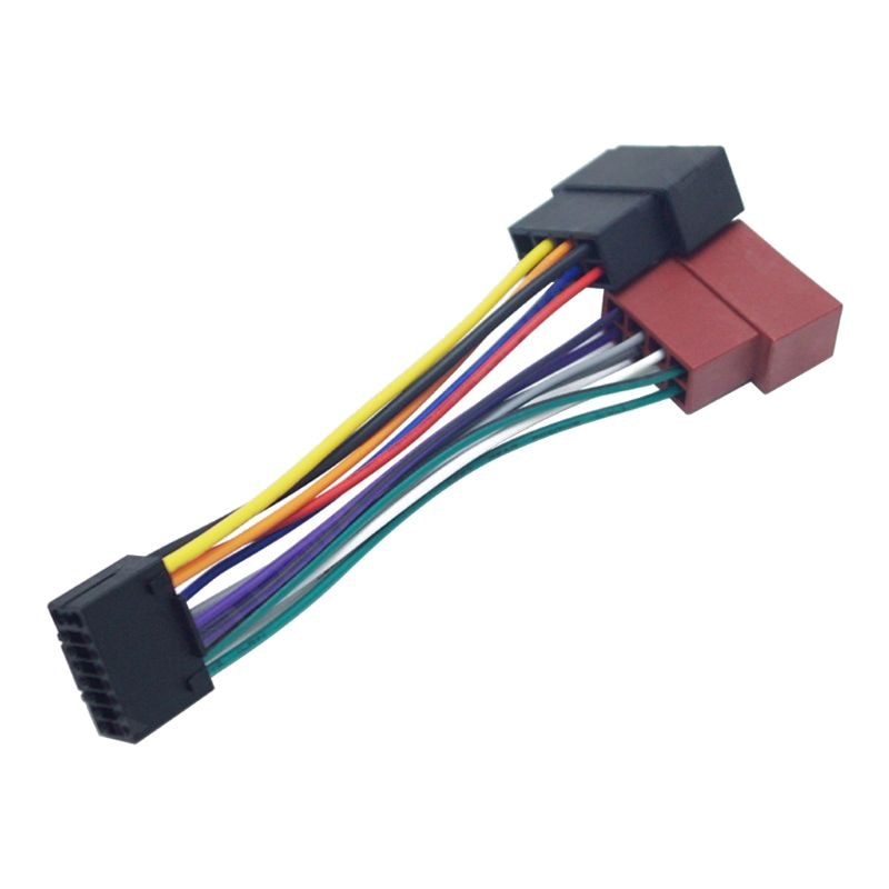 Kabelboom Adapter Voor Kenwood/Jvc PI100 Auto Stereo Radio Iso Standaard Connector 16Pin Plug Kabel Auto Draad Adapter