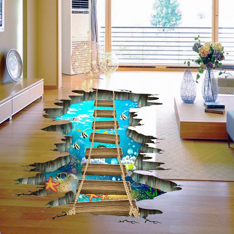 Grote 3d Cosmic Space Muursticker Galaxy Star Brug Home Decoratie Voor Kinderkamer Floor Woonkamer Muurstickers home Decor: 1