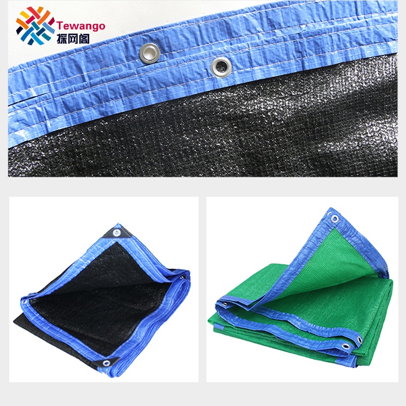 Tewango-Malla de HDPE para sombra de Exteriores, vela para Patio, jardín, cubierta UV, bloque de flores, plantas suculentas, Red de sombra, verde y negro, 1M x 3M