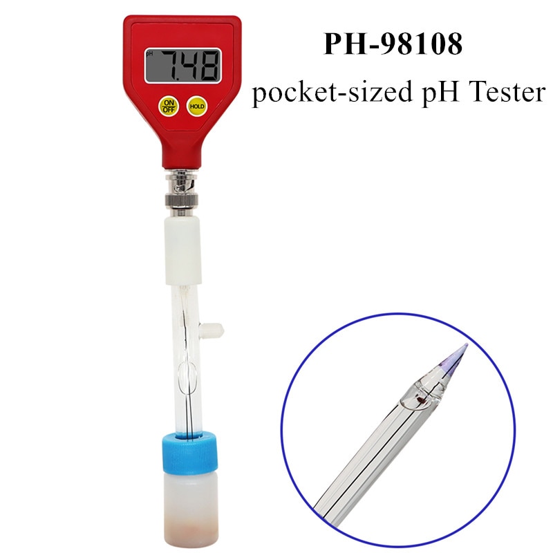 Ph -98108 ph måler skarp glasselektrode måleområde 0.00 til 14.00 ph til vann matte ost melk melk ph test 40%  av