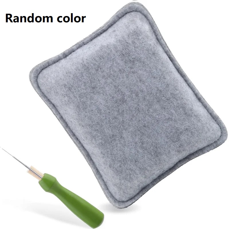 Base de fieltro de aguja, almohadilla de fieltro en seco, juego de iniciación de fieltro con soporte para agujas de fieltro y agujas de fieltro para manualidades DIY