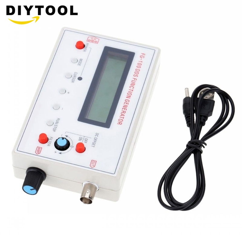 1HZ-500KHZ DDS Functional Signal Generator Signal Source Module Frequency Counter Sine + Square + Triangle + Sawtooth Waveform