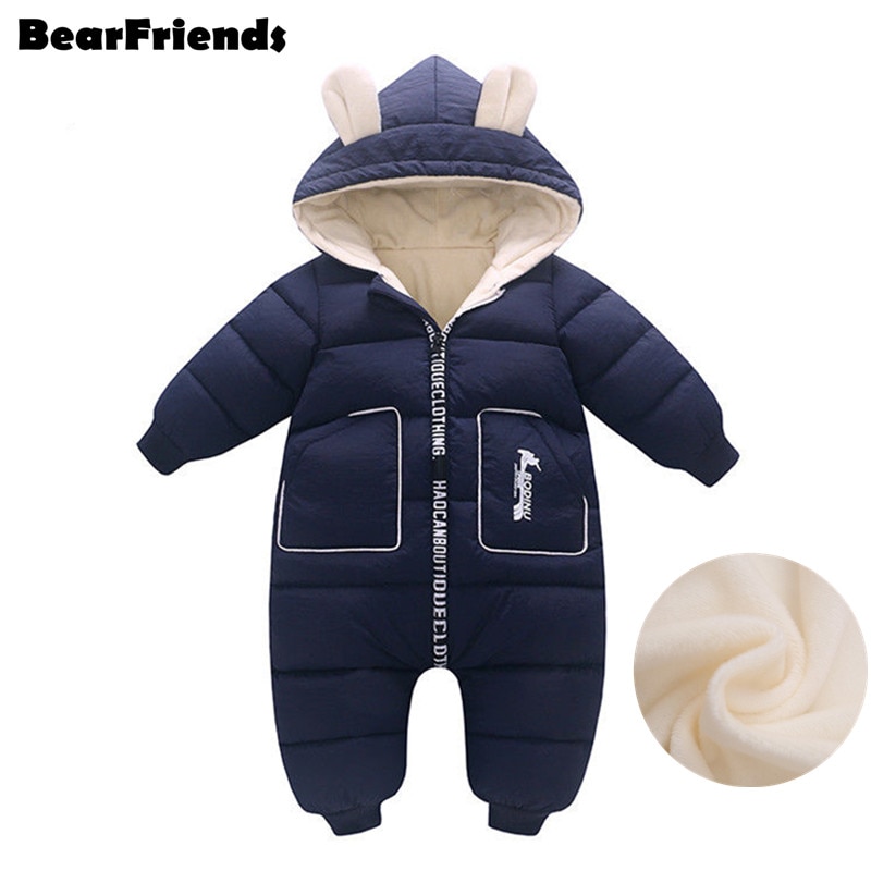 2020 novo nascido inverno crianças jaqueta casaco além de veludo roupas da menina do bebê snowsuit algodão menino macacão da criança com capuz manto