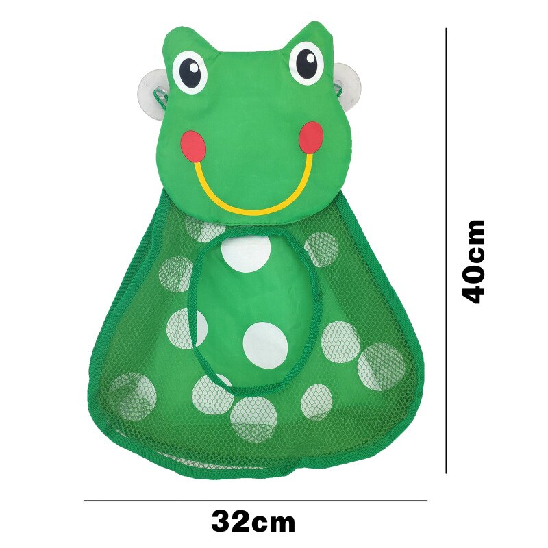 Animal Frog Duck Baby Bath Toy Organizer forte ventosa Mesh Toy Storage Bag impermeabile bagno Organizer giocattolo d&#39;acqua per bambini