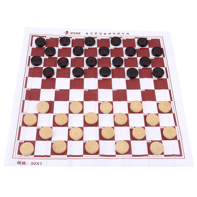 1Set Internationale Checkers De Internationale Standaard Concurrentie Voor De Hout Schaakspel Intellgence Kids