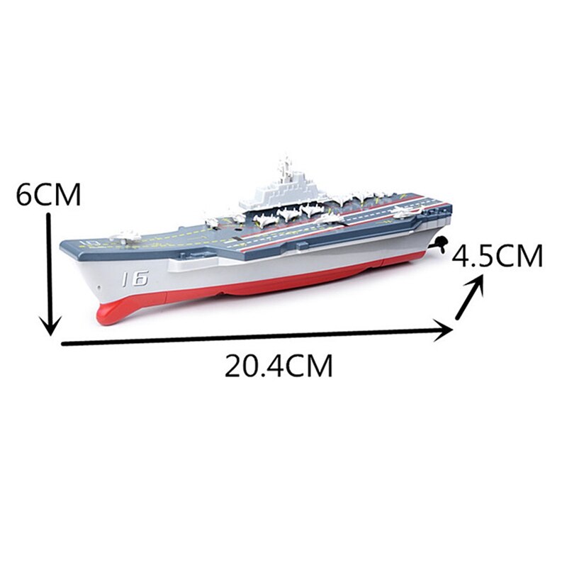 Mini acorazado, Control remoto Challenger portaaviones RC barco Naval barco modelo RC barco agua eléctrica juguete para niños