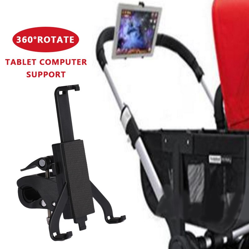 Kids Tablet Holder Support Rotatable Baby Stroller Accessories Universal Adjustable Mount Bracket Stander Infant Outdoor Study