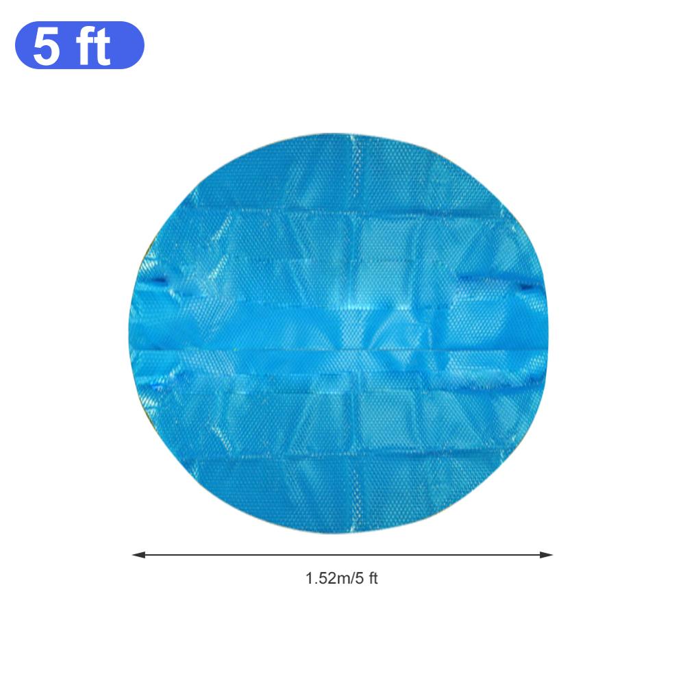Swimming Pool Cover Dust Rainproof Pool Cover Blue Round Tarpaulin Durable For Family Garden Pools Swimming Pool Accessories