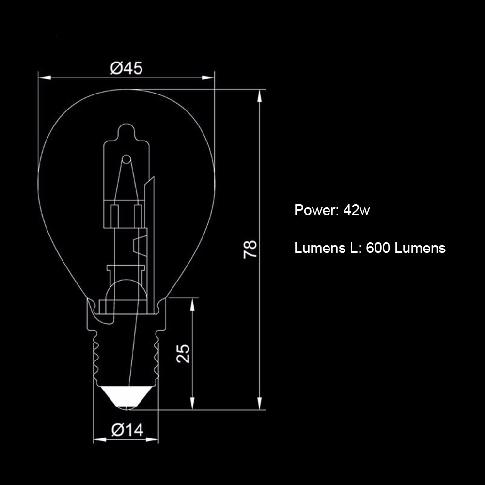 Oven Light Bulb E14 220V High Temperature Resistant Microwave Oven Bulbs Cooker Lamp Salt Light Bulb Oven Lamp Bulb Oven Lightin