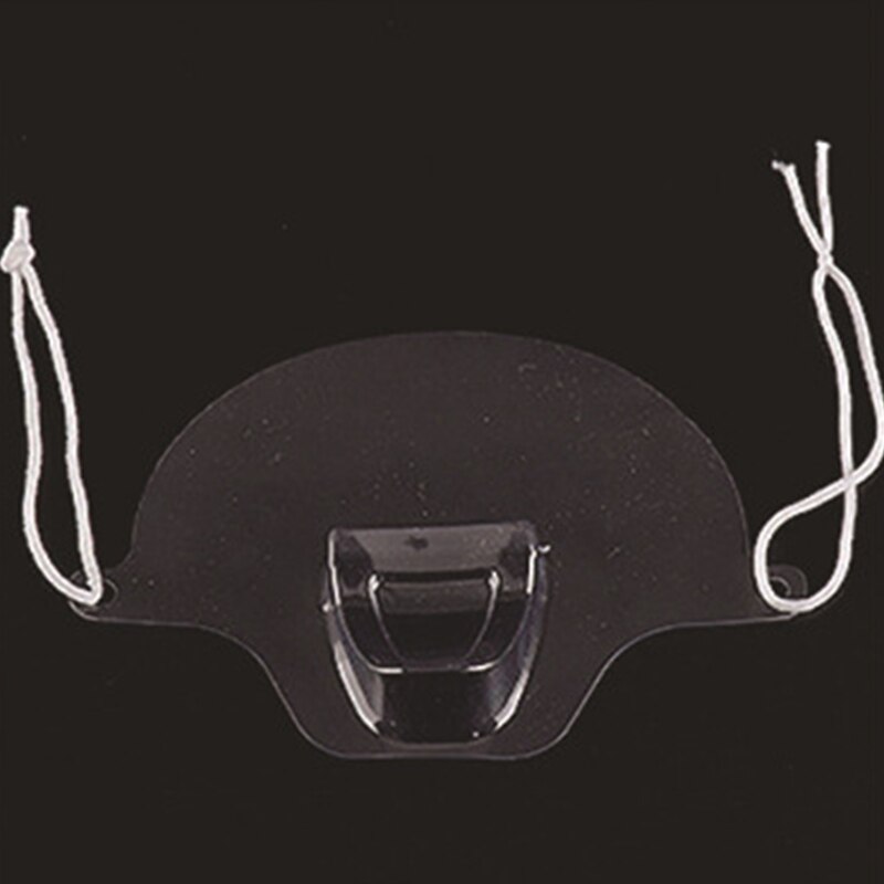 50 stk catering maske anti dug gennemsigtig hotel køkken madlavning kæledyr materiale øre hængende 15*10cm tjener kok sanitær maske