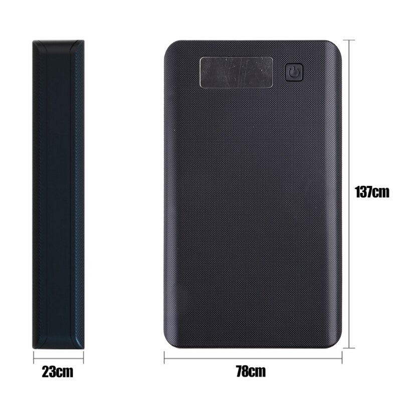 A6 lcd-displays, diy-batteriegehäuse ( 6 x 18650) , powerbank-gehäuse, tragbare externe box ohne batterie, powerbank-schutz