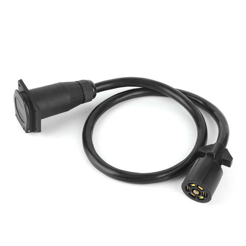 Auto Towing tools trailer towing hitch Trailer Extension Cord 7 Way 3.5ft Double Prong Male Plug Connector RV Connecting