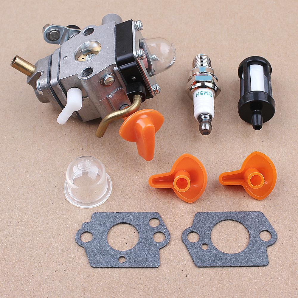 Kit d'allumage de bougie d'amorce de carburateur pour Stihl Stihl FS90 FS100 FS110 FS87 FS90R FS87R ZAMA tondeuse à C1Q-S174