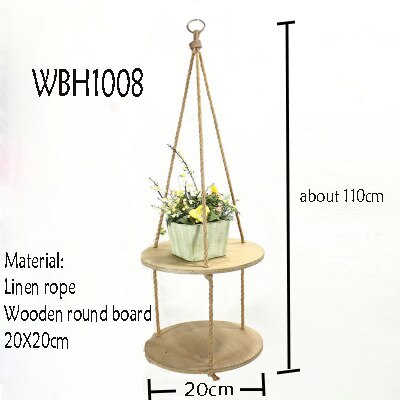 macrame plant hanger with wooden board pot tray flower pot hanging