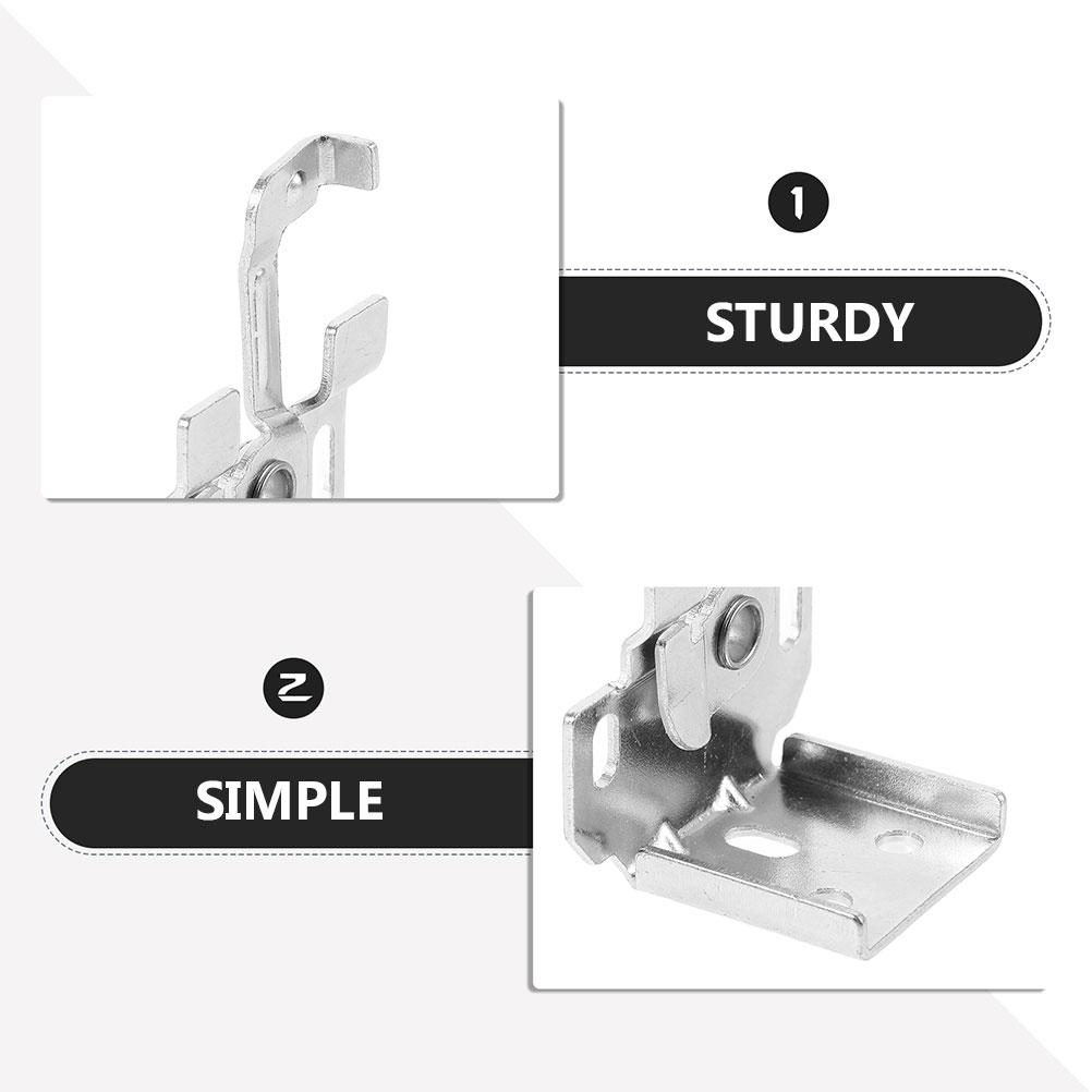 5pcs Roman Blind Brackets Hardware Kit for Cordless Horizontal Window Blinds Windproof Hook Prevent Swaying Easy Installation