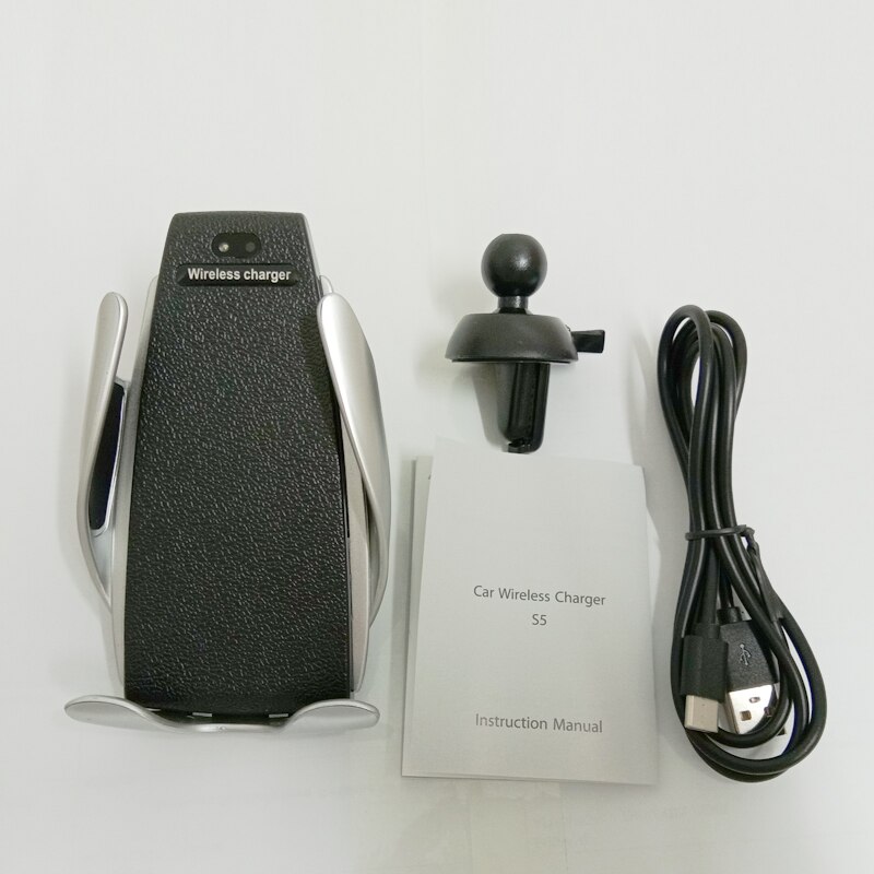 Senza fili Veloce Caricabatteria Da Auto Per Android IOS Smartphone Caricatore Del Telefono Mobile di Ricarica Veloce con Smart Sensor Veloce