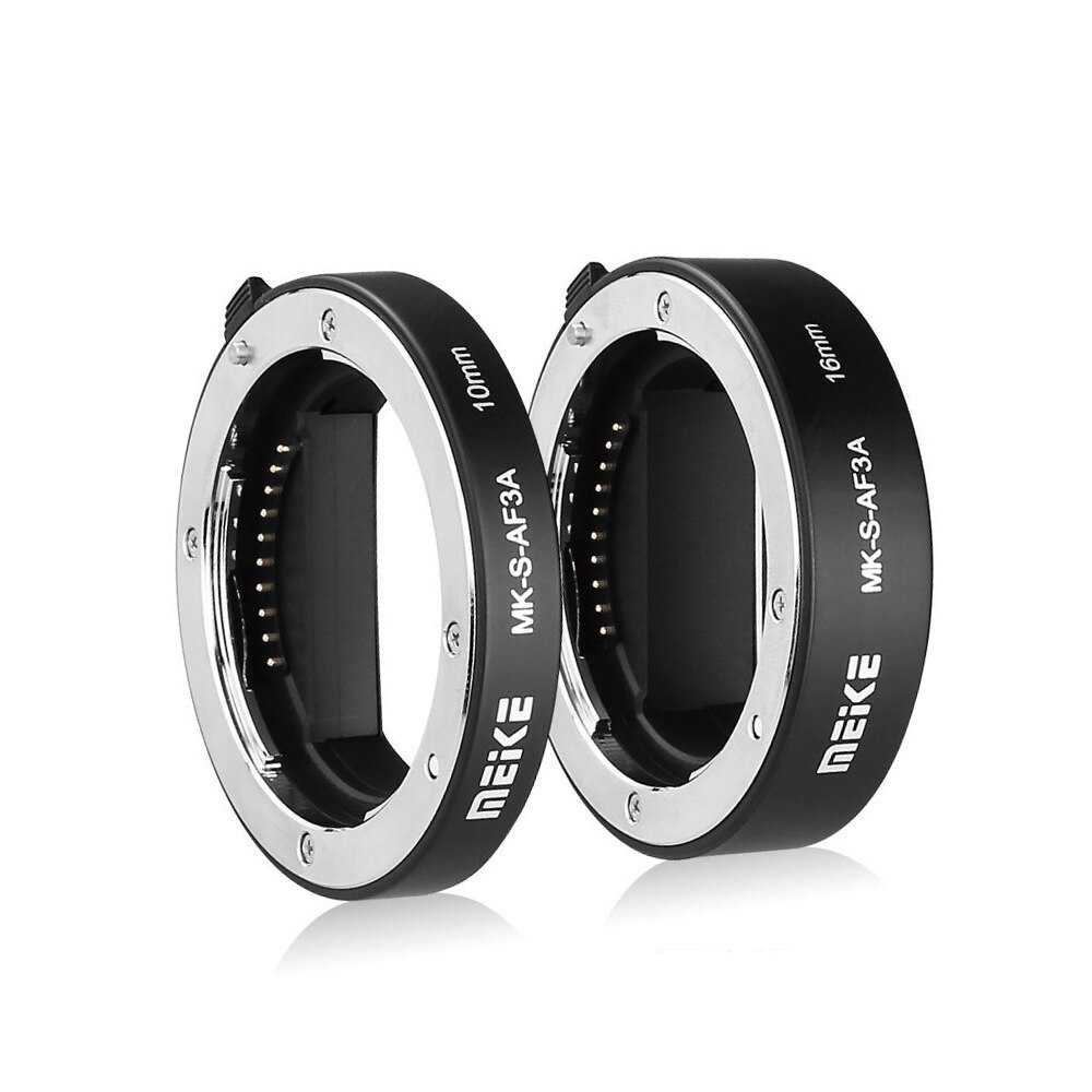 Meike Metallo Messa A Fuoco Automatica Macro Tubo di Prolunga 10 millimetri 16 millimetri per Sony Mirrorless a6300 a6000 a7 a7SII NEX E-Mount Della Fotocamera