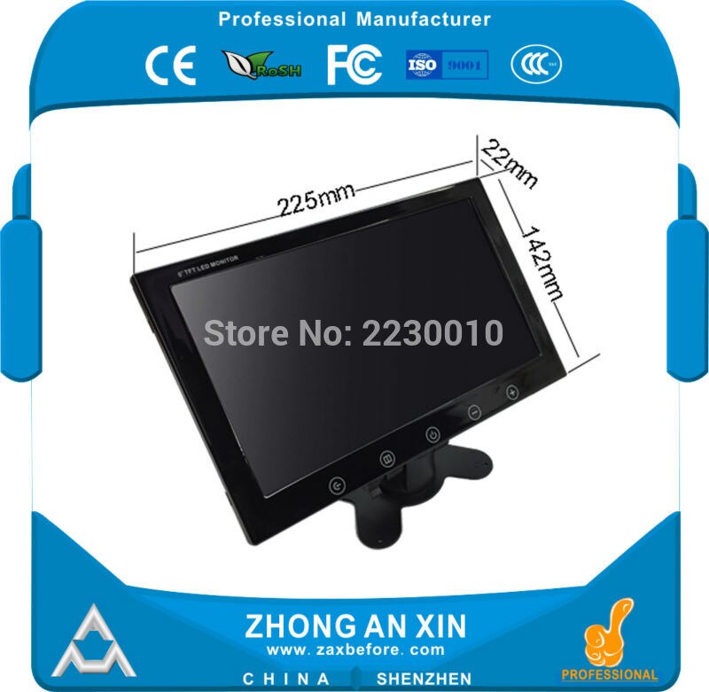 9 inch LCD screen Vehicle display screen Monitor display