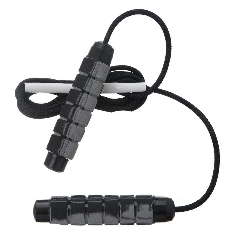 Nylon Skipping Rope Fat Burning Jump Rope Weight Loss Indoor Home Gym Fitness Exercise Equipment: Light Grey