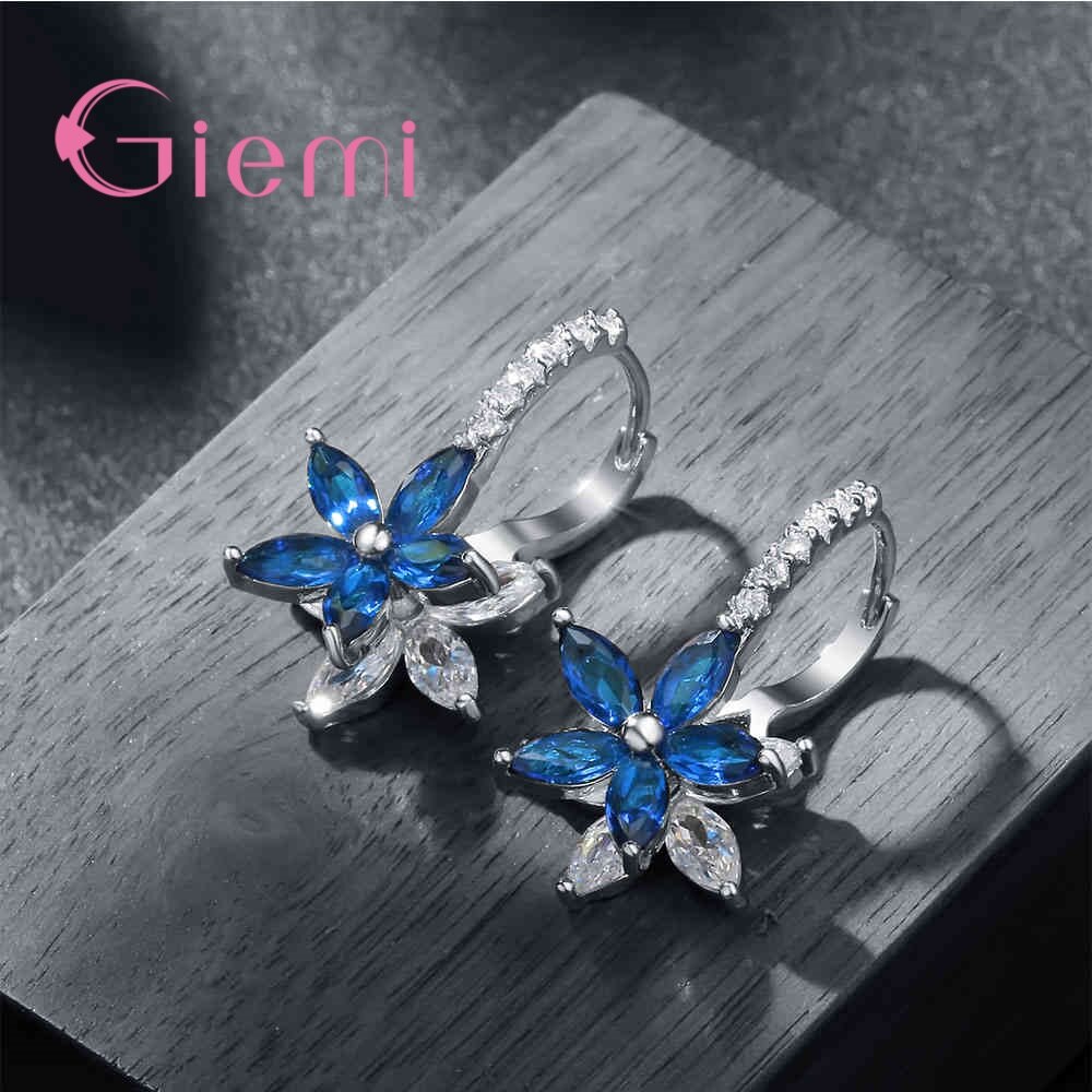 Mode Meisje Boucle Foreille Femme Romantische Stud Oorbellen Bloem Zirconia Voor Vrouwen Party Meisjes Verjaardag Oorbellen Sieraden