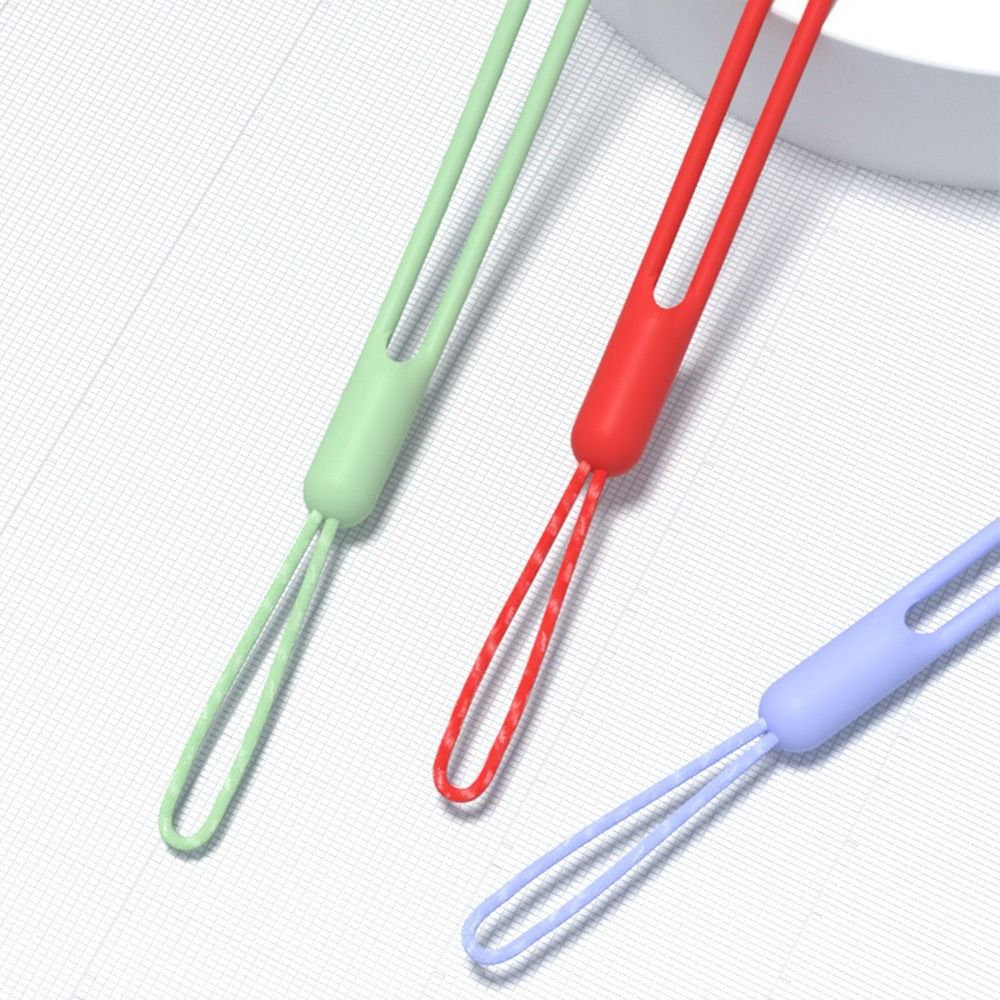 Short Phone Lanyard Soft Universal Phone Anti-lost Rope Silicone Keychain