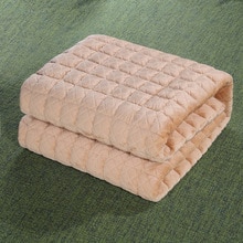 Tykkere sengemadrasmåtte fleece quiltet ark sengetøj med elastikbånd støvtæt madrasbeskytter til seng anti-mide