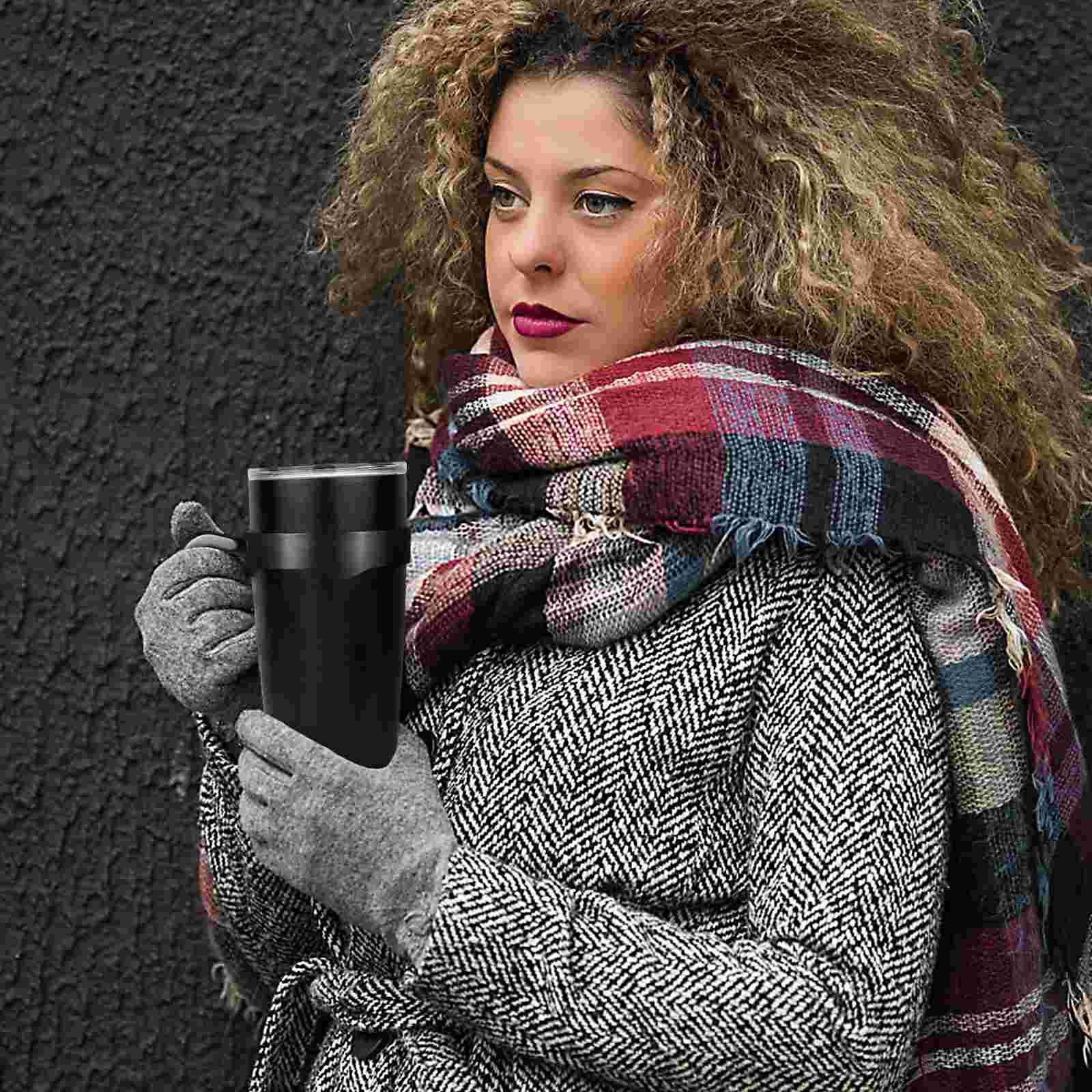 Handtag till termosmugg, handtag till termosmugg för 20 oz glas, terrängmugg (svart), handtag till vattenflaska, mugghandtag