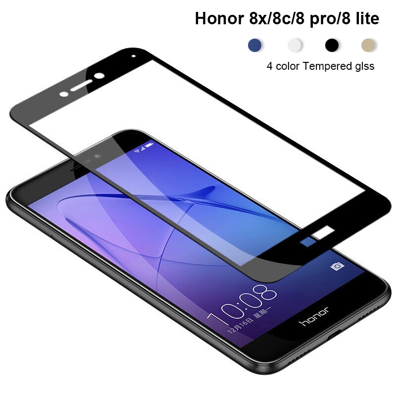 Protective glass on for huawei honor 8 lite light tempered glass screen protect cover honor 8 pro 8c 8x 8 x c safety glas honor8
