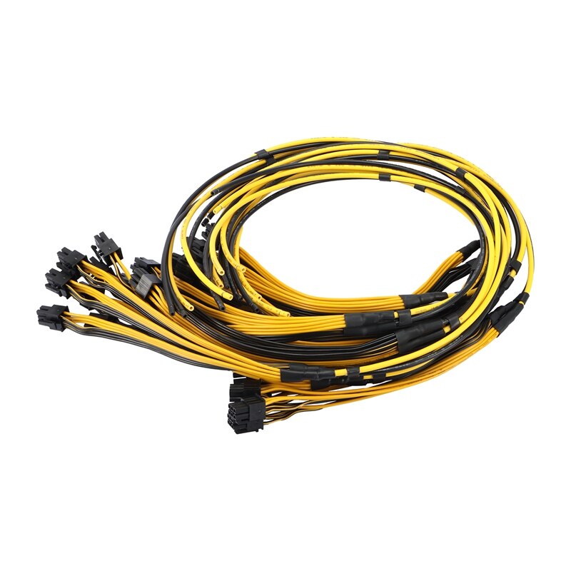 10Pcs S7/S9 Triple 3X Pci-E Pcie Pci Express 6Pin Grafische Kaart Splitter Power Cable Voor Btc mijnwerker Machine 12AWG + 18AWG