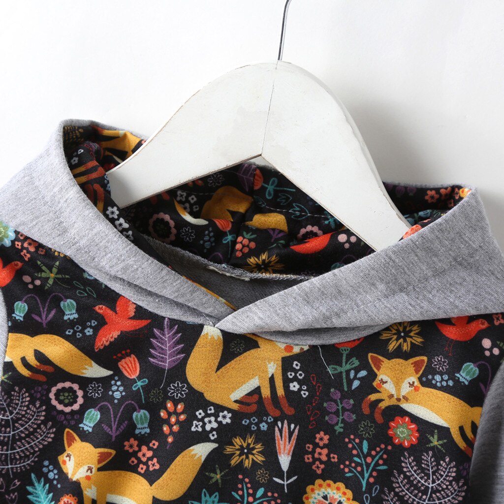 Toddler Kid t-shirt Baby Girls boys Hoodie Clothes spring long sleeve Hooded sweatershirt Tops Outfits children blouse ZF