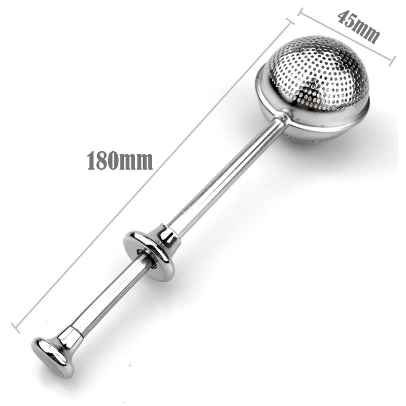 Tea Infuser Stainless Steel Teapot Tea Strainer Ball Shape Mesh Tea Infuser Filter Reusable Bag Spice Kitchen Tool Accessories: A