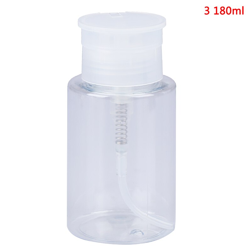 100/180/210ml Lege Pomp Dispenser Nagellak Remover Fles Liquid UV Gel Polish Nail Art Schoon aceton Fles: 180ml N3