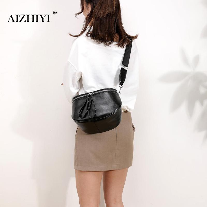 Crossbody Bags for Women Black Silver Shoulder Bag Soft PU Leather Messenger Bag Ladies Small Chest Bags sac a main