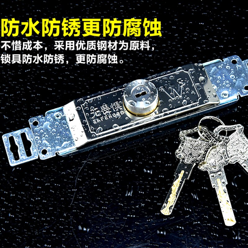 Rolling Security Door Lock Roll Gate Anti-theft Locks with Key Install Middle or Bottom Shutter Safe Lock Garage Home Hardware