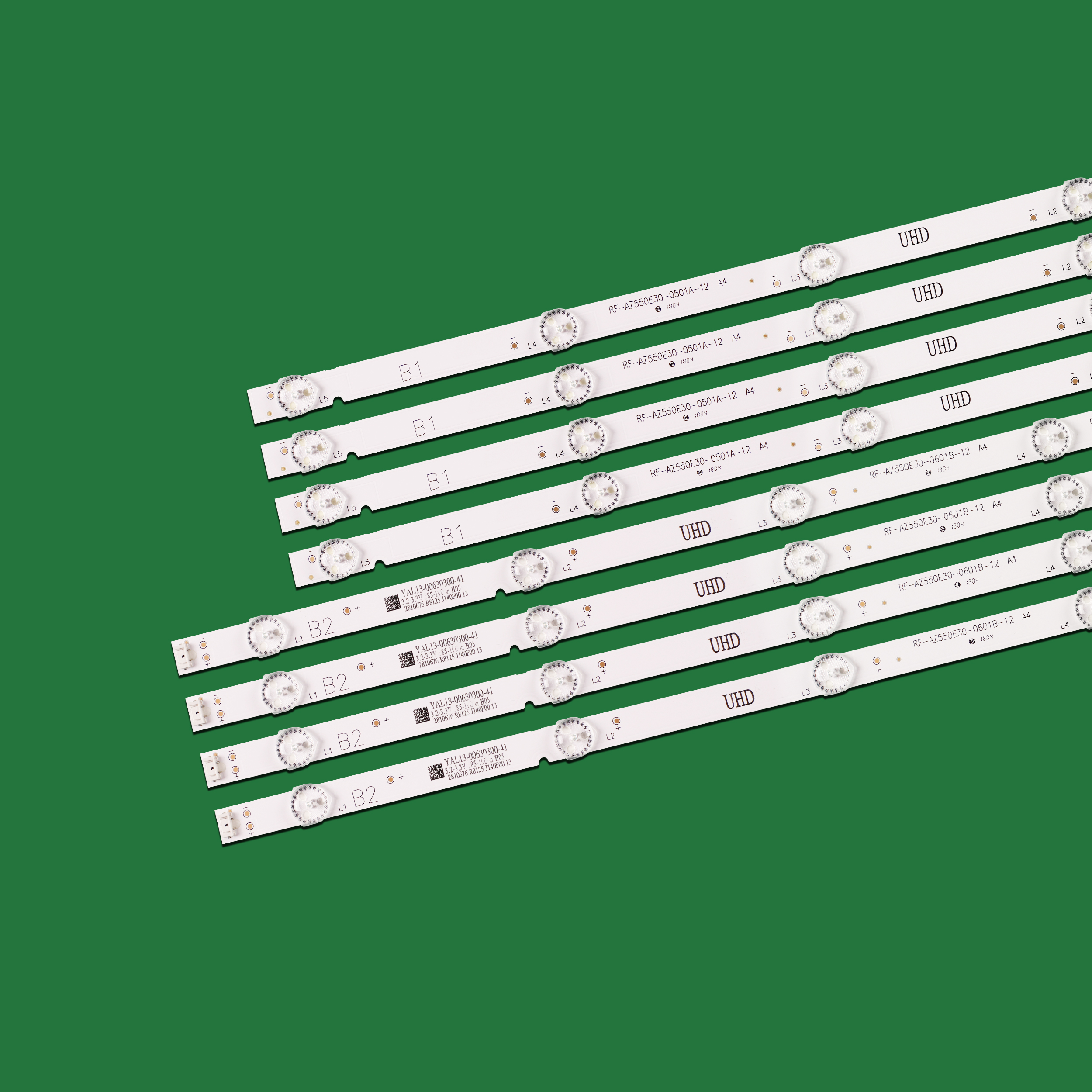 8pcs/set LED Backlight Strip For Philco PTV55U21 LG 55UJ6300 55UJ6200 55UJ6000 55LJ620V 55UJ620V RF-AZ550E30-0601B-12 0501A A4