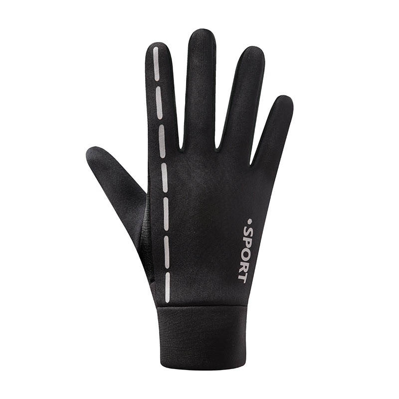 Anti-Unterhose Touchscreen Fahrrad Handschuhe MTB Sport Stoßfest Radfahren Handschuhe Winddicht Warme Nacht Reflektierende Streifen Fahrrad Handschuhe