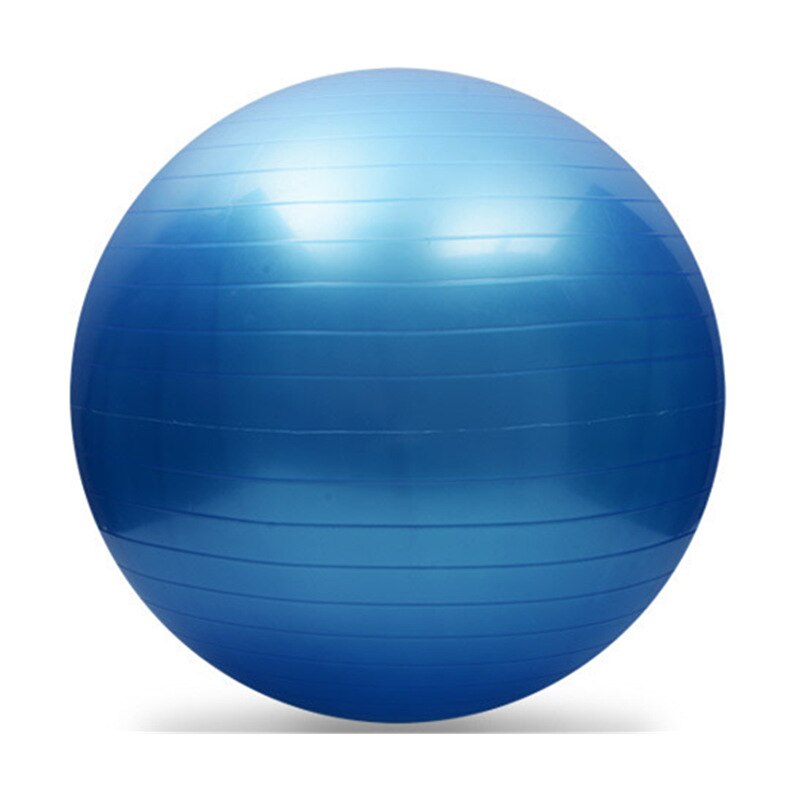 Bola de pvc para exercícios, 25cm, fitness, bola de ioga reforçada, à prova de explosão, equipamento de exercício, bola de equilíbrio, treinamento em casa, academia: Blue