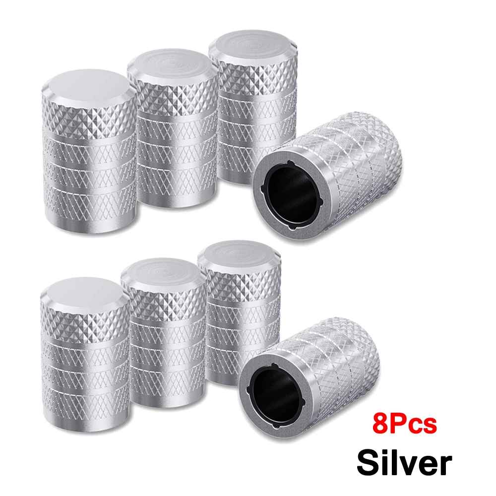 TQQTQQ Tapa de válvula de neumático de aluminio de 4/8/12 piezas, resistente a la corrosión, cubiertas de vástago universales para automóviles, camiones, motocicletas, SUV y bicicletas: Oro