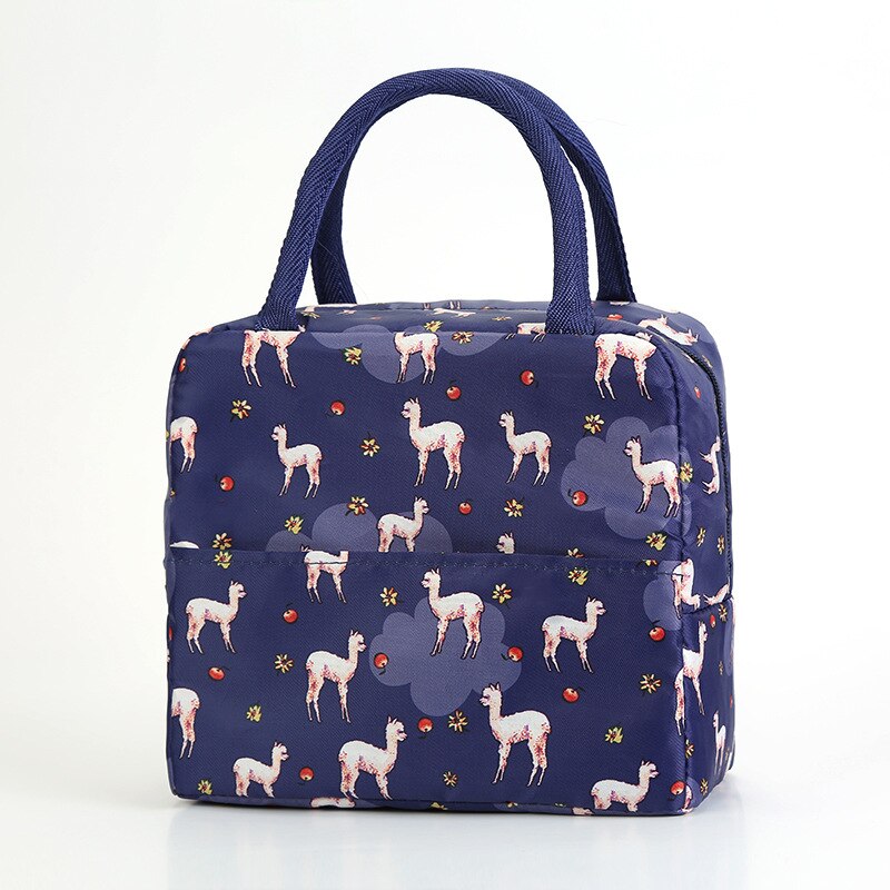 Oxford Doek Lunch Tas Isolatie Lunchbox Tas Koude Isolatie Lunch Tas Grote Capaciteit Student Met Lunchbox Tas: Purple