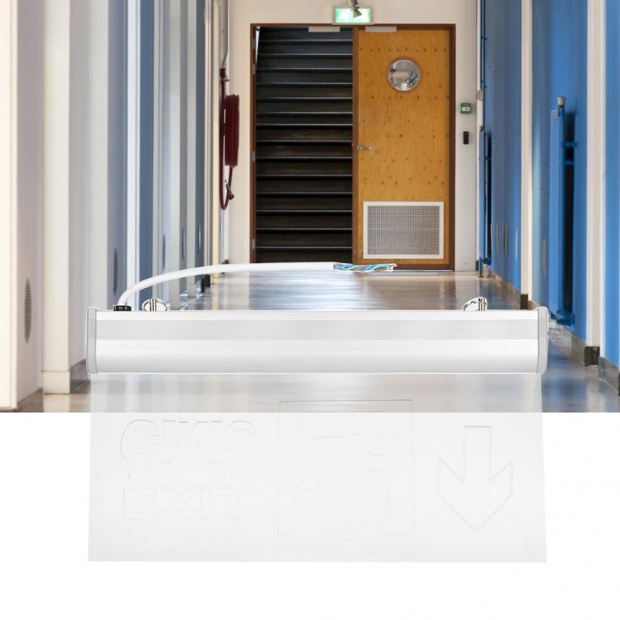 PMMA LED Emergency Exit Lighting Sign Safety Indicator 220V Arabic + English Emergency Lighting