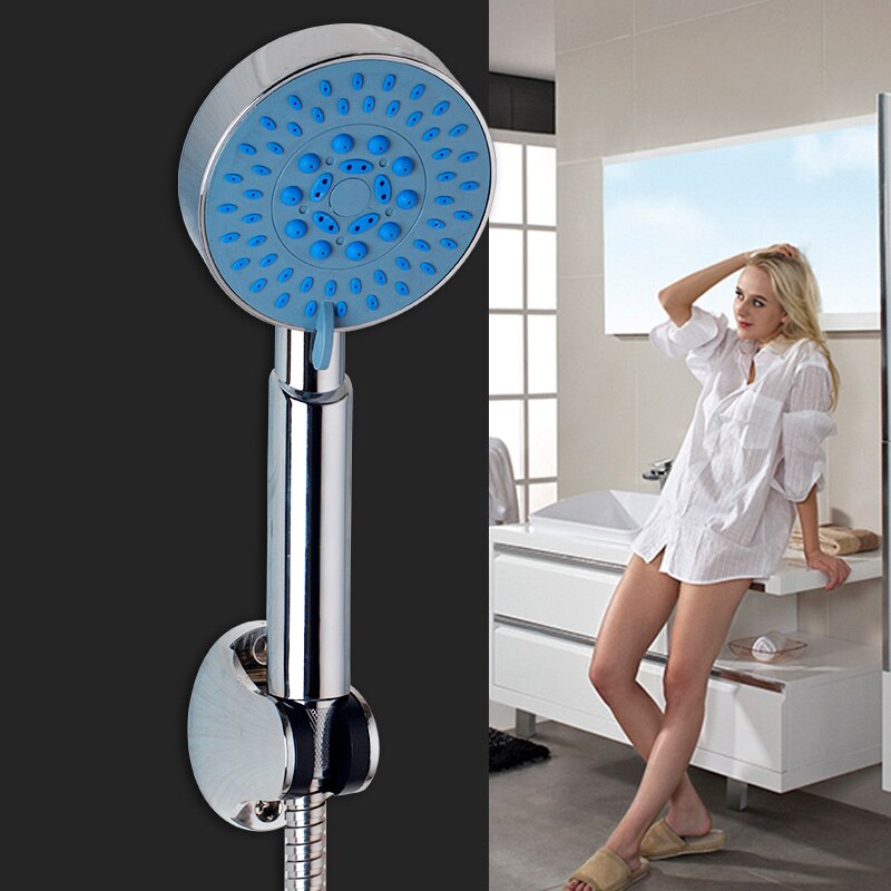 YANKSMART Bathroom Shower Head Set Handheld Combo With Multi-setting Push Dial to Flow Control Shower Head & Hose+Holder Set: 5199