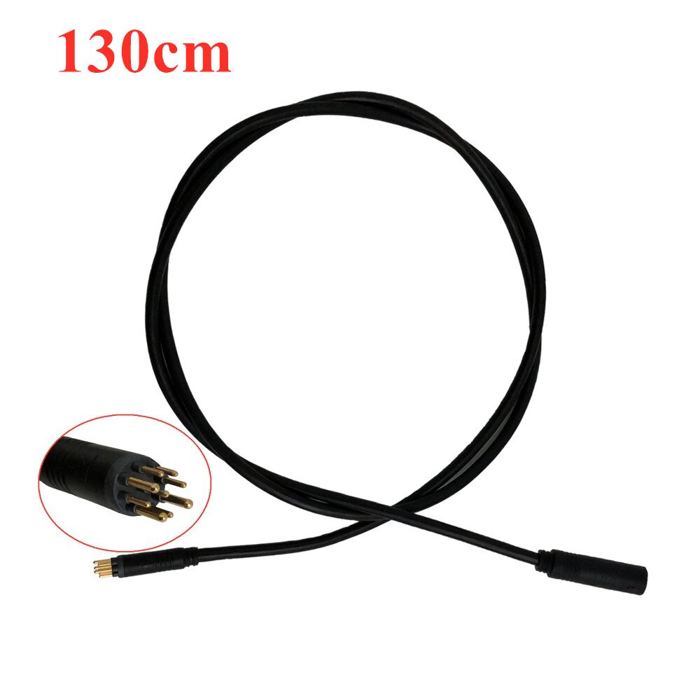Ebike Motor Extender Cable Replacement 80mm 130mm Juliet 1 to 4 Male/Female Connector Waterproof Connector Ebike Convert Cable: Waterproof 130cm