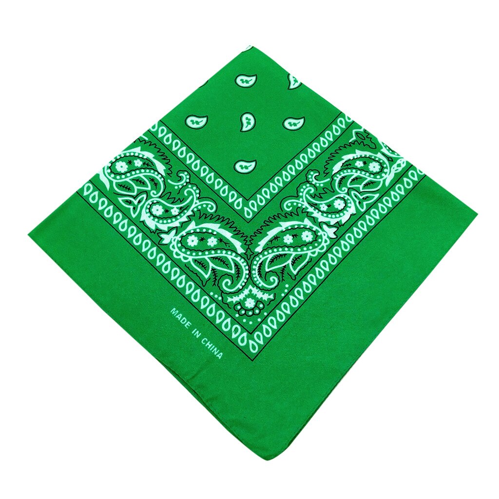 Baumwolle Neue Tie-Gefärbt Kopftuch Paisley Blättern Bandana Tie-Gefärbt Quadratischen wiederverwendbare Radfahren gesichtsmaske Mund Gesicht Schal: J