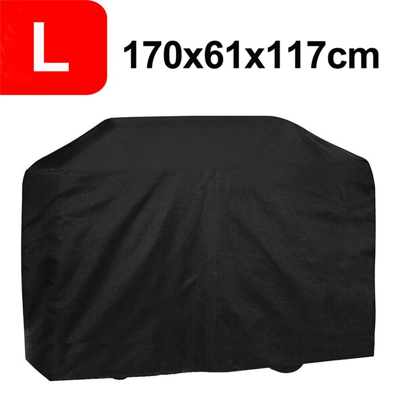Waterproof BBQ Cover Anti-Dust Outdoor Heavy Duty Charbroil Grill Cover Rain Protective Barbecue Cover Black BBQ Cover